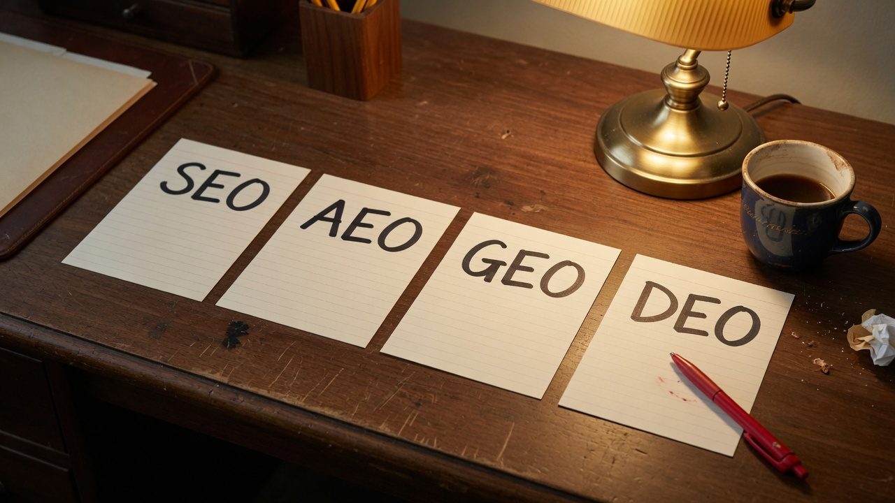 SEO, AEO, GEO, DEO: Which Marketing Acronyms Deserve Your Money