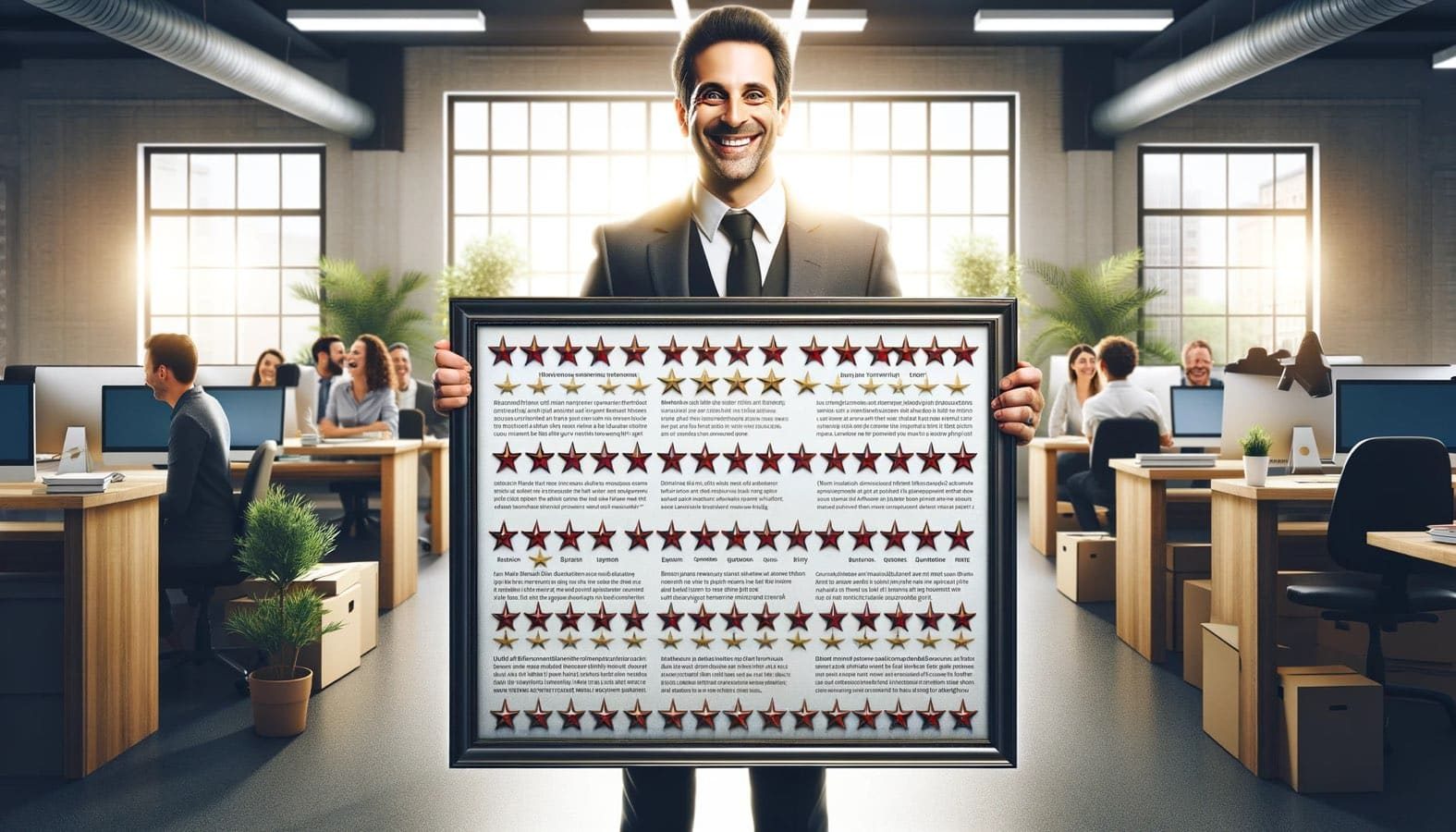 Celebrating employees mentioned in customer reviews